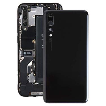 Imagem de HONGYAN Peças de substituição de telefone celular Tampa traseira da bateria com lente da câmera para Huawei P20 Pro Acessórios telefônicos