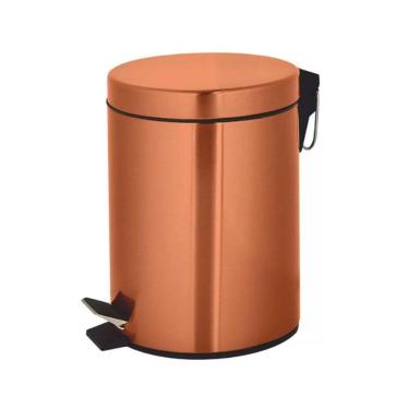 Imagem de Lixeira 5 Litros Cobre Tóquio Com Pedal
