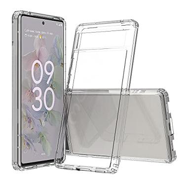 Imagem de YUNCHAO Caixa de telefone Para Google Pixel 6A TPU à prova de choque de choque + capa de telefone acrílico capa para celular