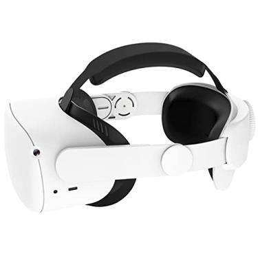 Imagem de apoio na testa para Oculus Quest 2, confortável e ajustável, Acessórios de substituição de elite strap VR
