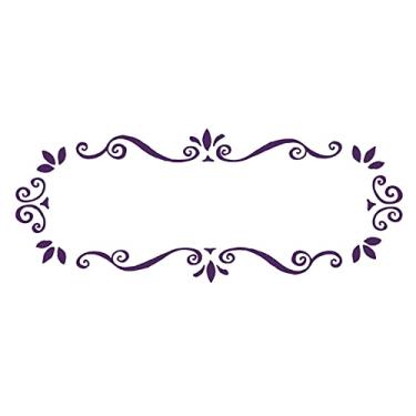 Imagem de Stencil de Acetato para Pintura OPA Simples 10 x 30 cm - 716 Moldura Arabesco
