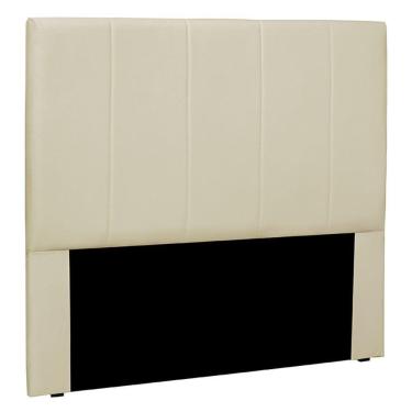 Imagem de Cabeceira Decorativa Queen Size 1,60m Erza Veludo Bege