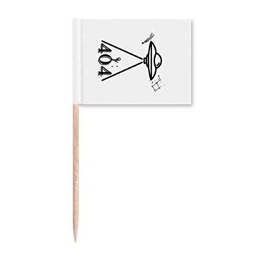 Imagem de Marcador de palito de dente Planetary Spacecraft Searching Humans Topper Decoração de festa