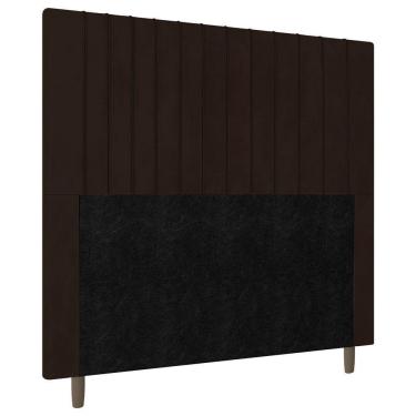 Imagem de Cabeceira Cama Box Casal Nala 140cm Corano Marrom - Abmaza