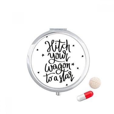 Imagem de Envolva seu vagão em uma caixa de comprimidos com citação estrelar, recipiente de armazenamento de medicamentos