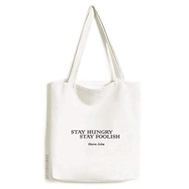 Imagem de Citação de Steve Jobs Art Deco presente moda sacola sacola de compras bolsa casual bolsa de mão