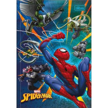 Imagem de Caderno Spider-Man 1/4 Brochura Inimigos - 80 Folhas - Tilibra