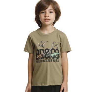 Imagem de Camiseta Curta Infantil Verde Cipó Banana Danger