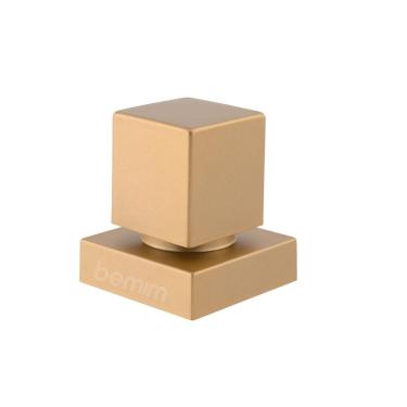 Imagem de Acabamento Metal Quadrado Dourado Para Registro padrão Deca