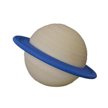 Imagem de Luminária De Mesa Usare Planeta Saturno Com Anel Azul