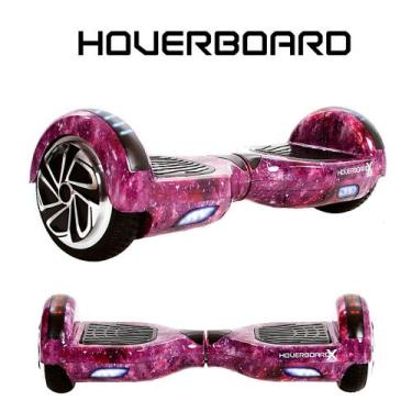 Imagem de Skate Eletrico 6,5 Aurora Lilás Hoverboard Bluetooth E Led