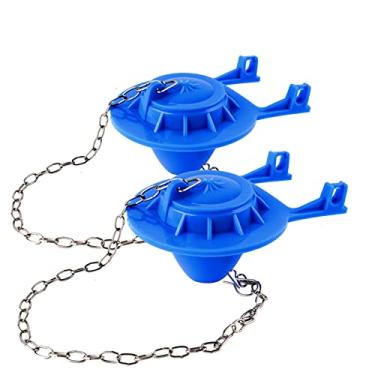 Imagem de Pacote com 2 palhetas de vaso sanitário, kits universais de substituição de 5 cm compatíveis com vaso sanitário padrão americano, melindrosa de borracha que economiza água para válvula de descarga de