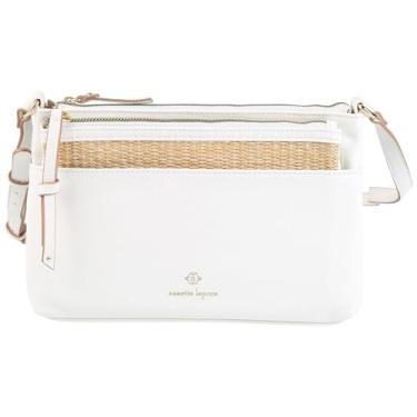 Imagem de Nanette Lepore Mirabel Solid Crossbody with Straw Pouch White One Size