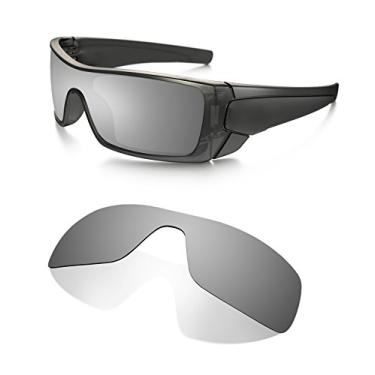 Imagem de Lentes de substituição polarizadas Littlebird4 1,5 mm para óculos de sol Oakley Batwolf – Várias opções, Black Iridium, Large