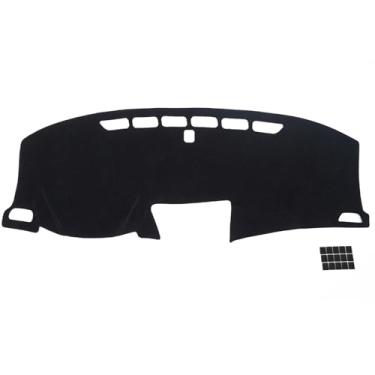 Imagem de KEYOOG Capa de painel de painel adequado para Ho-nda CR-V 2016-2012 (sem modelos HUD), tapete de painel de carro, tapete antirreflexo, protetor solar antiderrapante (preto)