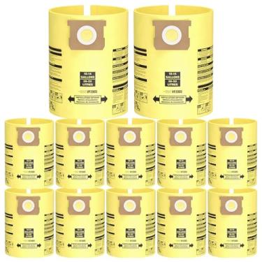 Imagem de Sacos de aspirador de pó 10-14 galões para sacos de aspirador de pó descartáveis, sacos de coleta de vácuo secos e úmidos substituem a peça tipo I #90672 9067200, tipo F #90662 9066200 9066233, VF2005