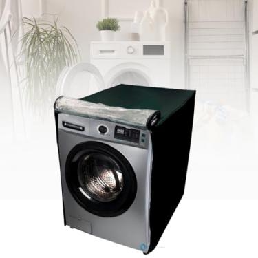 Imagem de CAPA PARA LAVADORA DE ROUPAS MIDEA 11KG TRANSPARENTE (Preto)
