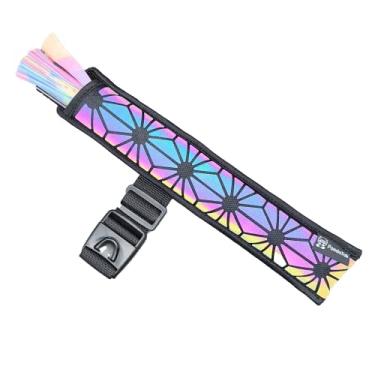 Imagem de Pochete com coldre para ventilador da Vers Murse, faixa para braço/perna, zíperes com fivela e bolso oculto com zíper para raves/festas de circuito (coldre refletivo de flash + cinto de cintura)