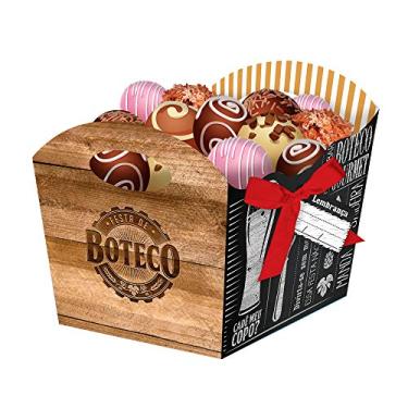 Imagem de Cachepot Médio Boteco Festcolor Preto/Marrom