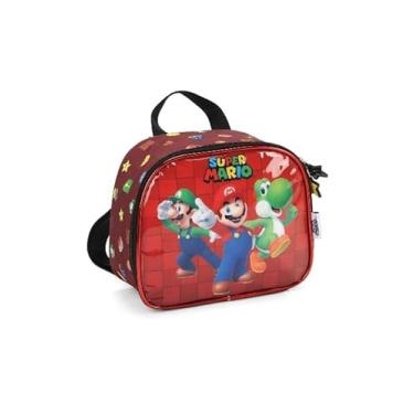 Imagem de Lancheira Escolar Térmica Masculina Super Mario Bros by Luxcel 39443 (VINHO)