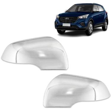 Imagem de Par Aplique para Capa Retrovisor Tuning Creta 2017 2018 2019 2020 2021