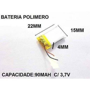 Imagem de Bateria Óculos 3d Ativo Dlp Link Xd  4x15x22 90mah Mp3 - bgb