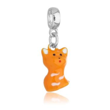 Imagem de Berloque Gato Laranja Banhado a Prata 925 - Work Semijoias