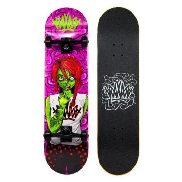 Imagem de Skate Traxart Profissional Zombie Verde DZ-009