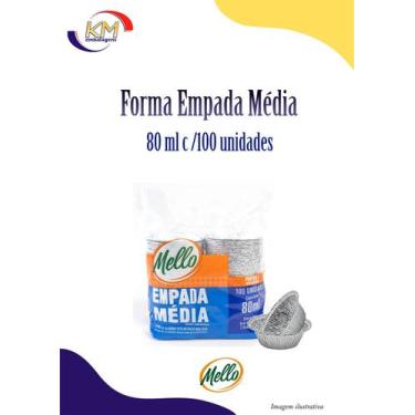 Imagem de Forma empada 80 ml c/100 unid. - Mello - empadinha, doces, salgados, s