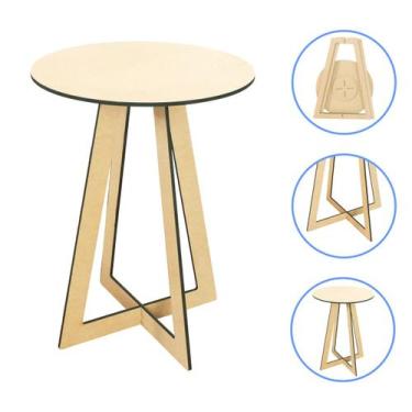 Imagem de Mesa Cone Decoração de Festa Mdf Desmontável M - 52 x 70cm - Modernart