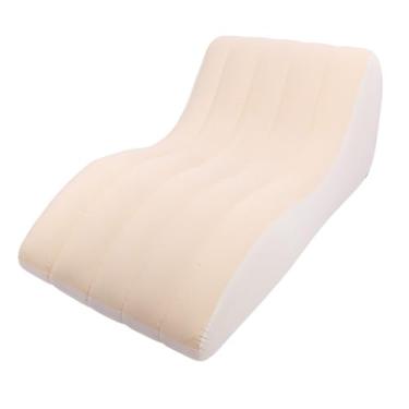Imagem de Sofá de Ar Com Espreguiçadeira Inflável, Formato S Ergonômico de 61 X 38 X 25 Polegadas, Superfície Superior Confortável, Sofá-cama Inflável, Capacidade de Carga de 220 Lb,