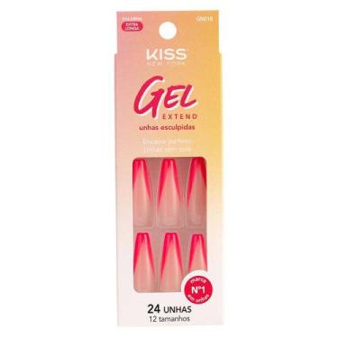 Imagem de Unhas Postiças Kiss New York - Gel Extend Fabulous - Kiss NY, 1 Un