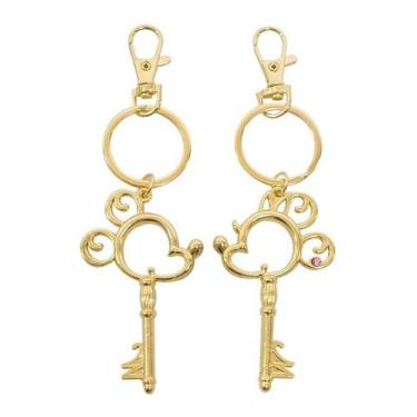 Imagem de Kit Chaveiros Dourados Mickey & Minnie - Disney - Minas de Presentes, 