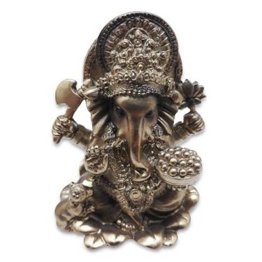 Imagem de Estátua Ganesha Divindade do Sucesso e Prosperidade 10 cm - Flash
