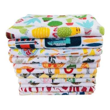 Imagem de Pano De Prato Atoalhado 10 Unidades - Babilar