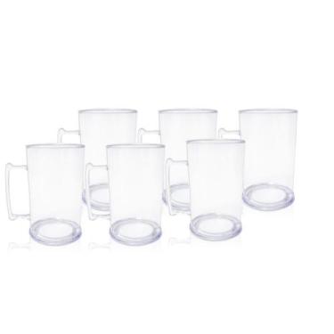 Imagem de Jogo de Caneca Acrilico PS com 6 peças - KrystalON Copos