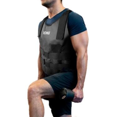 Imagem de Colete De Carga Peso Funcional para Treino de Força Musculação Barra F