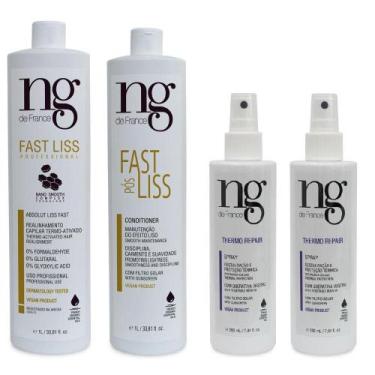 Imagem de Ng De France Fast Liss + 2 Un. Spray Thermo + Cond. Pós 1l