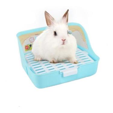 Imagem de Banheiro Sanitário Para Roedores Mundo Roedor Rabbith Toilet - AZUL