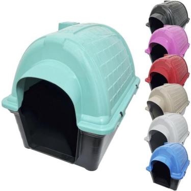 Imagem de Casa Casinha Cachorro Cães Protege Evita Frio Porte Pequeno Plástico I