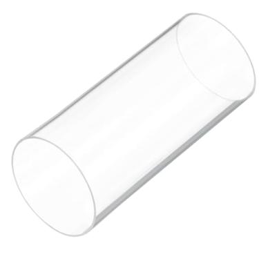 Imagem de Rebower Tubo de Acrílico Rígido Transparente de 15 cm, 81 mm x 85 mm, para Encanação, Hidráulica, Pneumática, Aquário, Bricolage