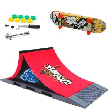 Imagem de Pista De Skate Dedo Profissional Rampa E Corrimão Dm Toys 6686 - Dm To