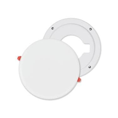 Imagem de Kit Painel Infinity Led Suporte Sobrepor Redondo 36W IP20 (4000K)