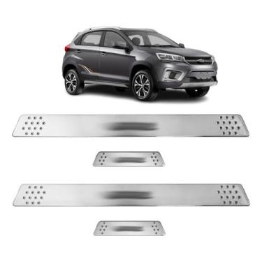 Imagem de Soleira para Porta Lateral Tuning Esportiva para carros 4 Portas (ABS)