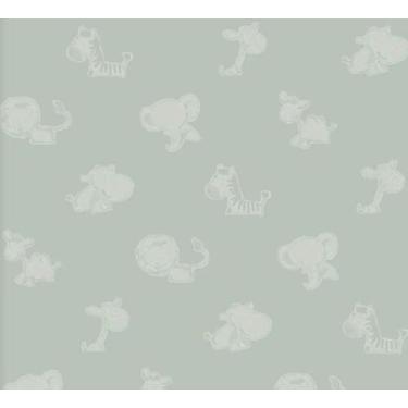 Imagem de Papel de Parede Safari Friends Infantil Verde SF6222 - IMPORTADO