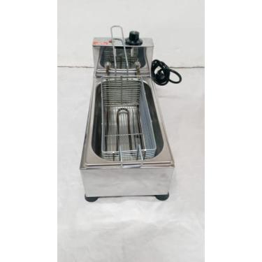 Imagem de Fritadeira elétrica 1 cuba 2 litros em aço inox - MORAIS COIFAS E VITR