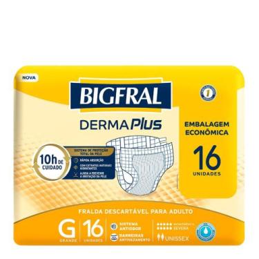 Imagem de Fralda Geriátrica Big Fral Derma Plus G C-16