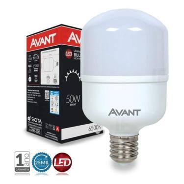 Imagem de Lampada Led Bulbo 50w E27 Bivolt Luz Branca 6500 Avant
