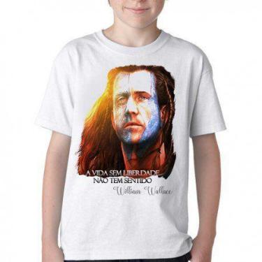 Imagem de Camiseta Infantil ou adulto William Wallace Coração Valente Blusa Cria