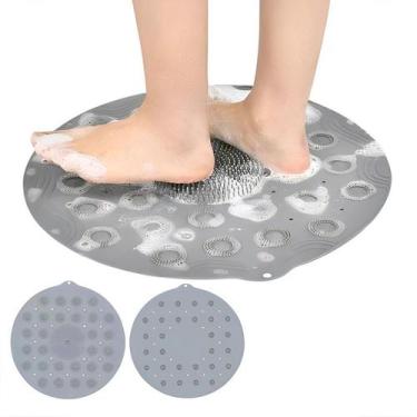 Imagem de Tapete Banheiro massageador lava pés Ventosa Box Chuveiro - ZEM